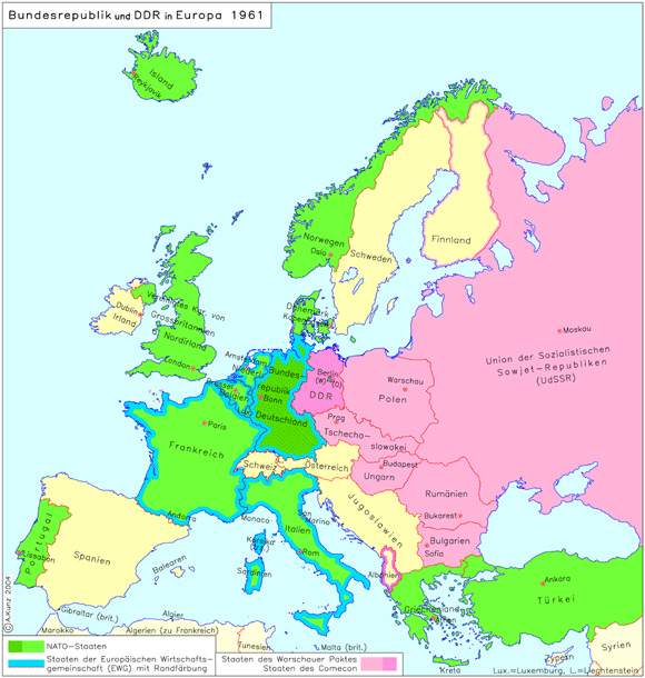 Die BRD und die DDR in Europa (1961)